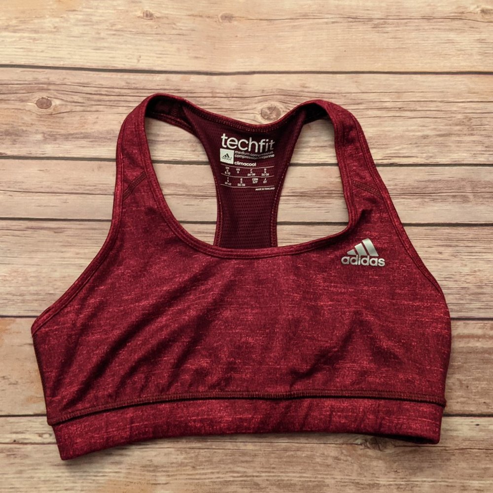 Adidas Sports Bra Red Small